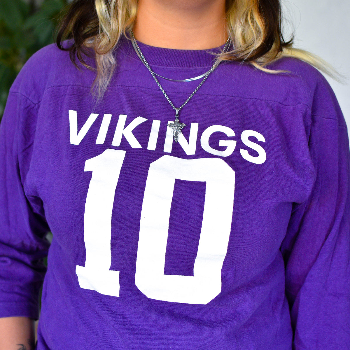 Vintage 70s Minnesota Vikings Fran Tarkenton Champion Shirt