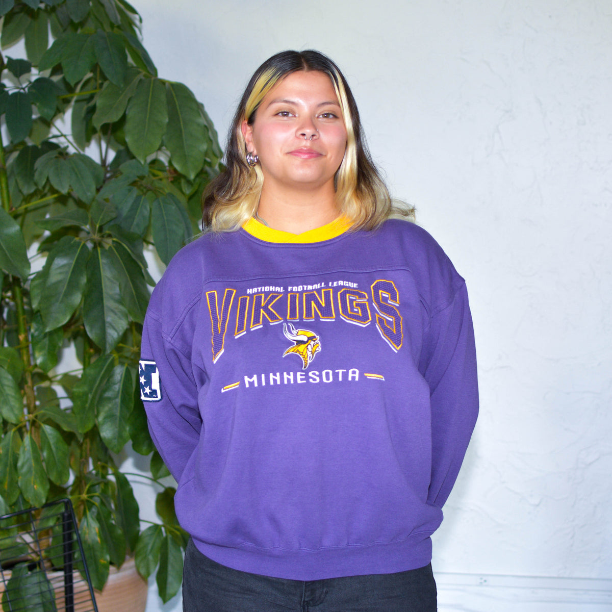 Vintage Minnesota Vikings Lee Sport Purple Sweatshirt