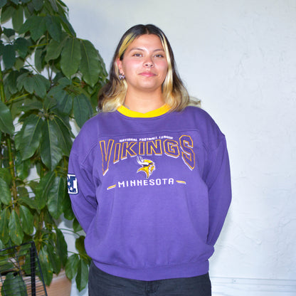 Vintage Minnesota Vikings Lee Sport Purple Sweatshirt