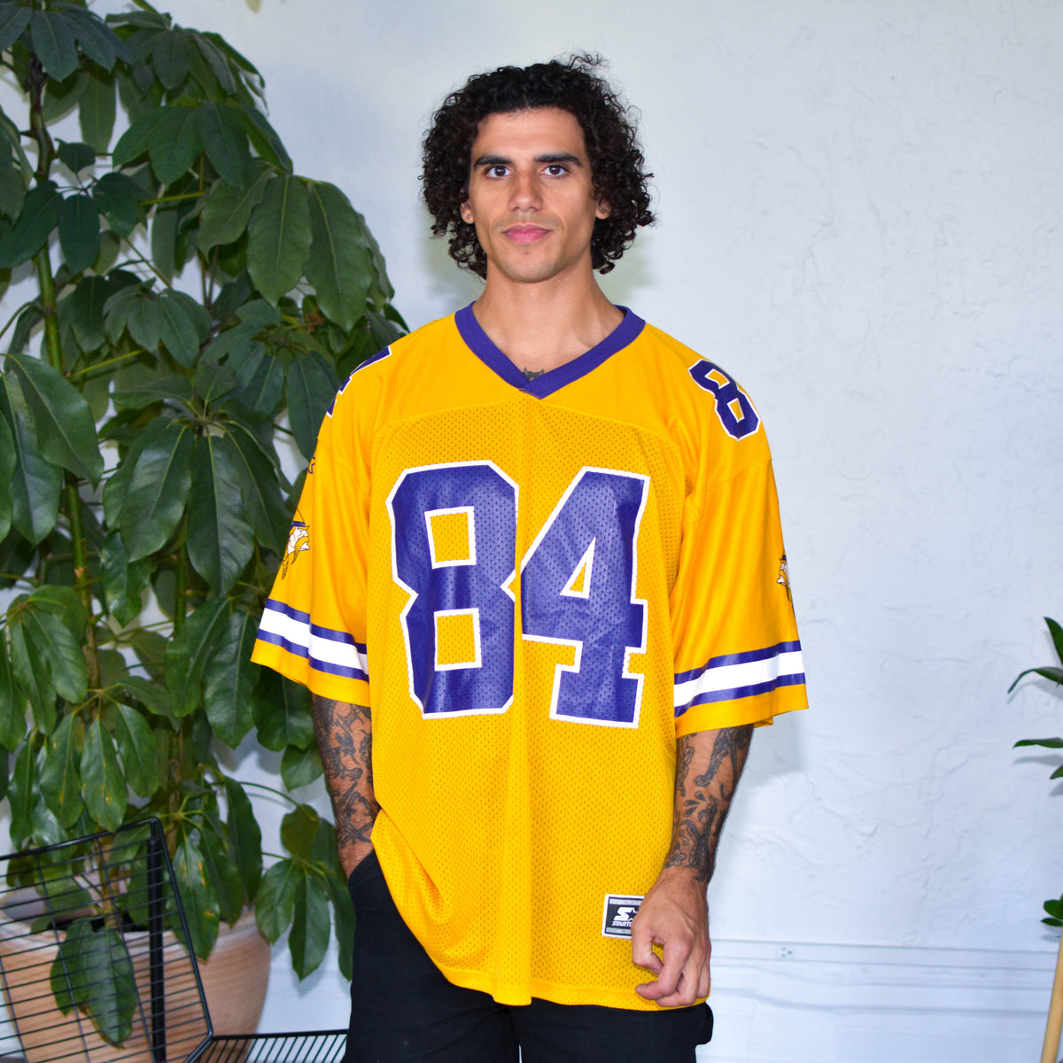 Vintage Minnesota Vikings Randy Moss Alternate Yellow Jersey