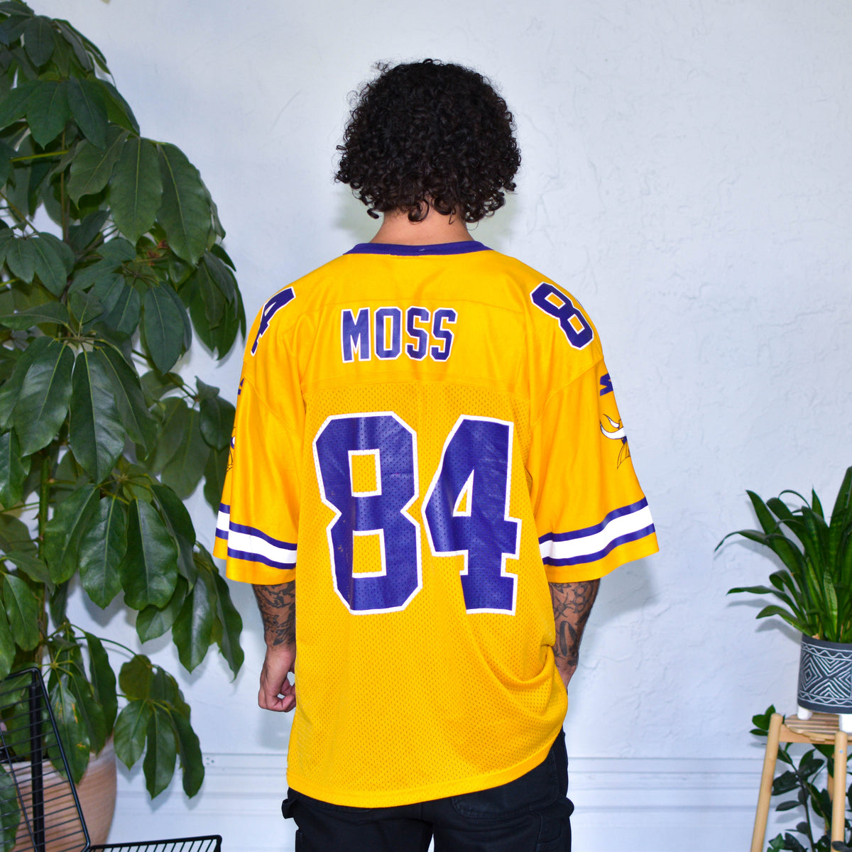 Vintage Minnesota Vikings Randy Moss Alternate Yellow Jersey