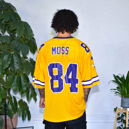 Vintage Minnesota Vikings Randy Moss Alternate Yellow Jersey