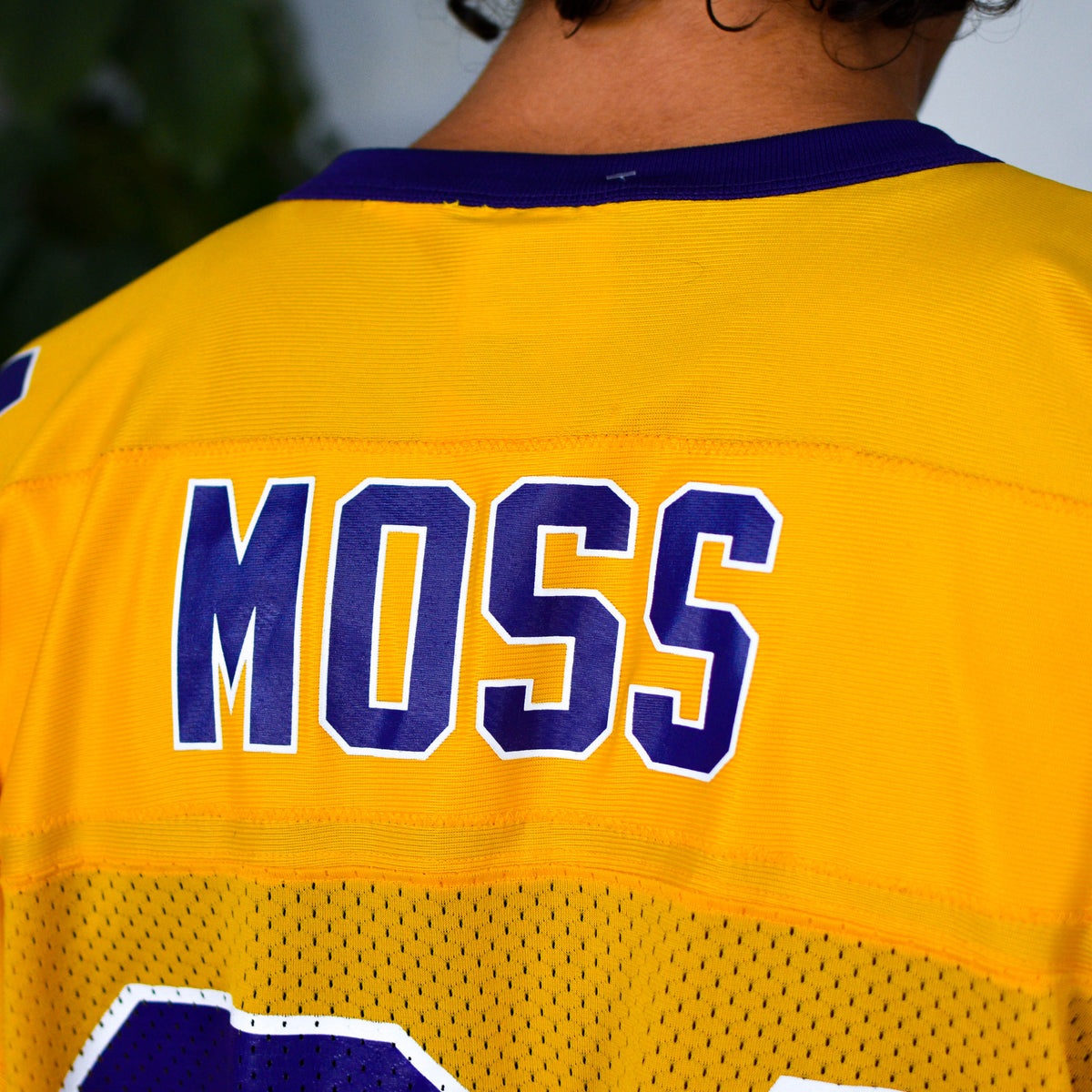 Vintage Minnesota Vikings Randy Moss Alternate Yellow Jersey