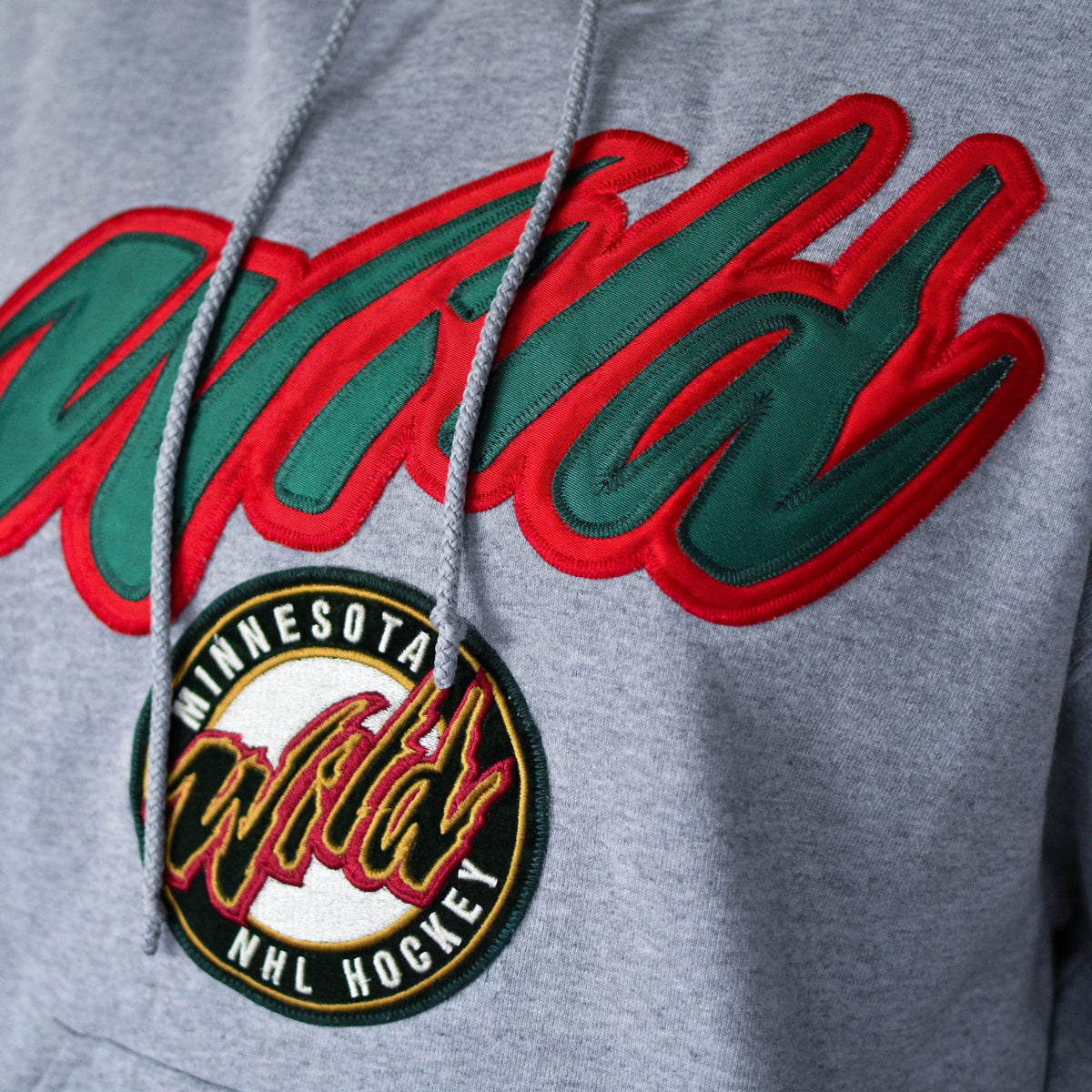 Vintage Minnesota Wild Embroidered Hooded Sweatshirt