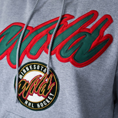 Vintage Minnesota Wild Embroidered Hooded Sweatshirt