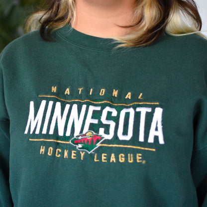 Vintage Minnesota Wild Embroidered Sweatshirt
