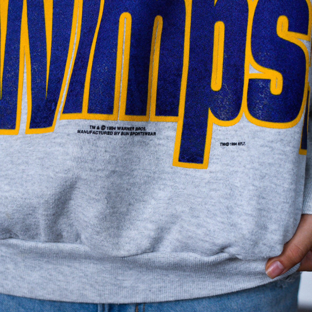 Vintage 1994 Minnesota Vikings x Looney Tunes Sweatshirt