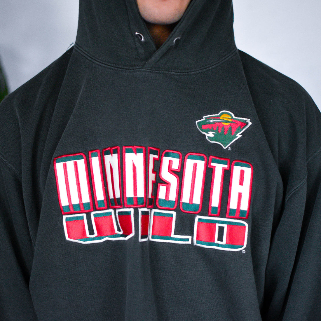 Vintage Minnesota Wild Hooded Sweatshirt