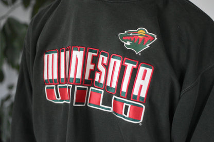 Vintage Minnesota Wild Hooded Sweatshirt