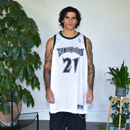 Vintage 90s Minnesota Timberwolves Kevin Garnett Reebok Jersey