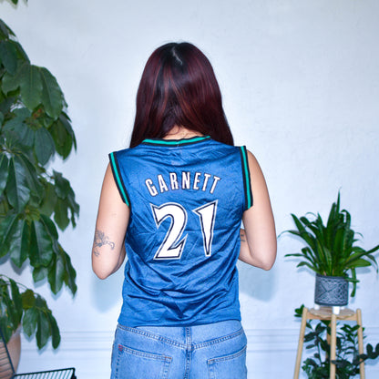 Vintage Minnesota Timberwolves Kevin Garnett Femme Reebok Jersey