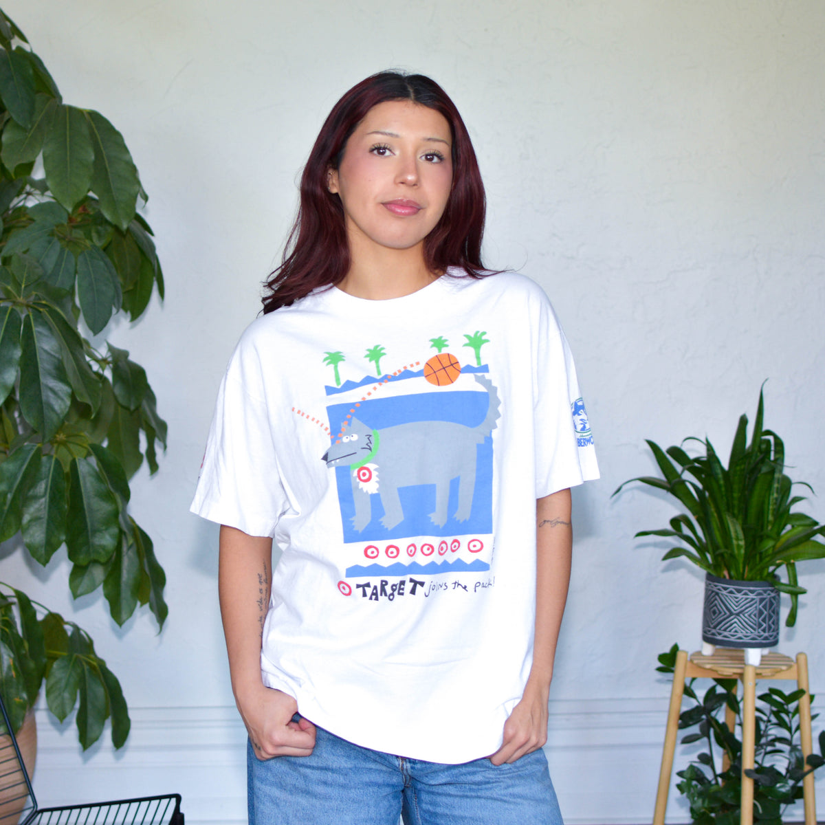 Vintage 1990 Minnesota Timberwolves x Target Center Inaugural Season T-Shirt
