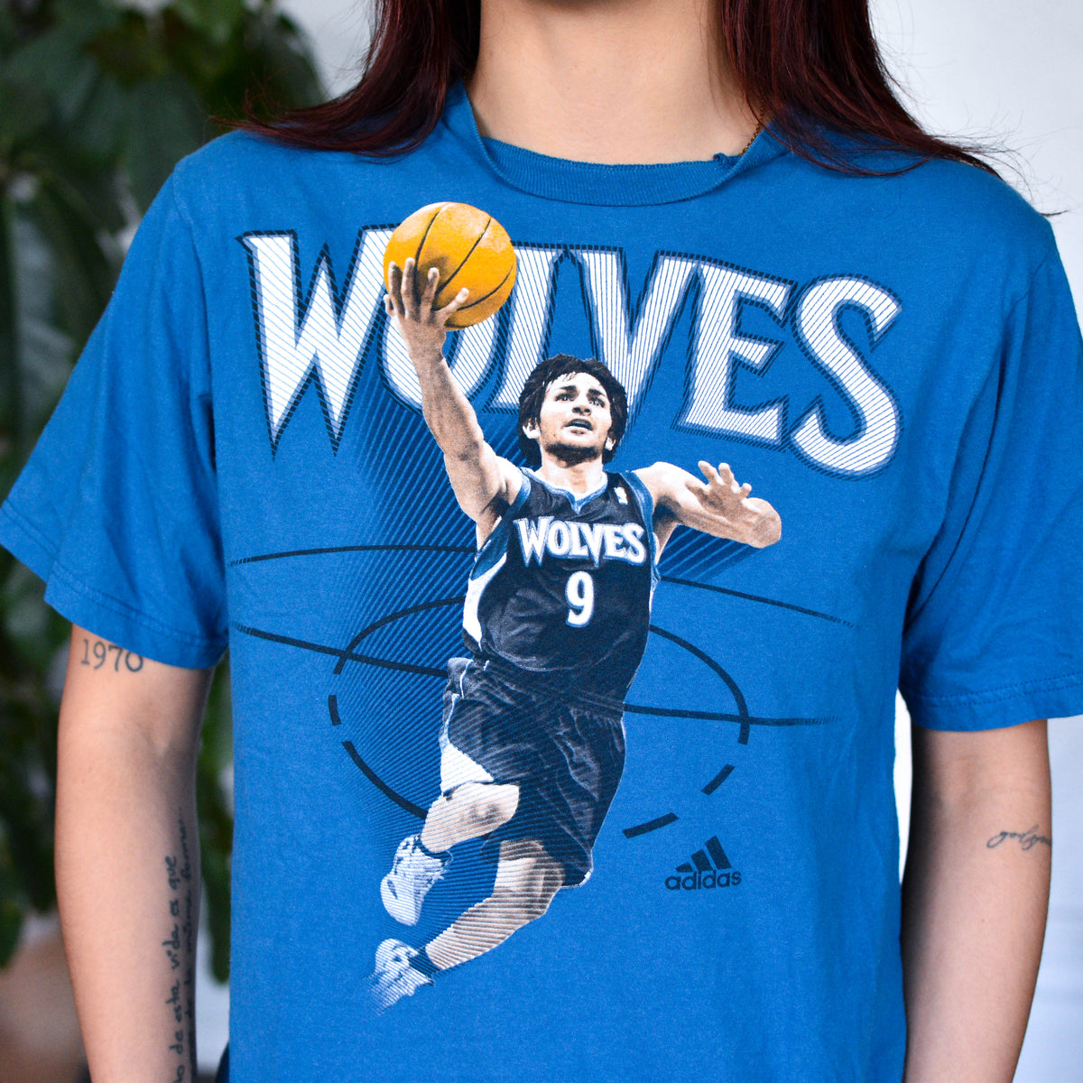 Adidas Minnesota Timberwolves Ricky Rubio T-Shirt