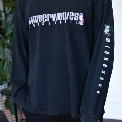 Vintage Y2K Timberwolves Basketball Reebok Long Sleeve T-Shirt