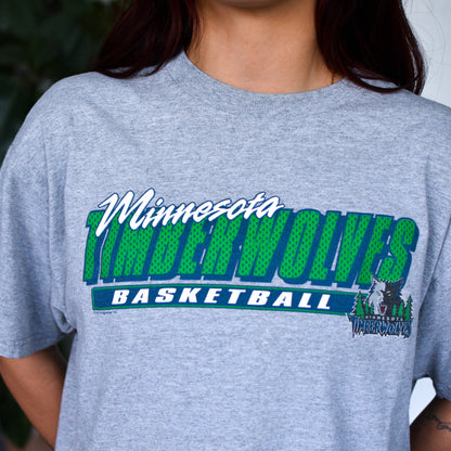 Vintage 2000s Minnesota Timberwolves Stacked Logo T-Shirt