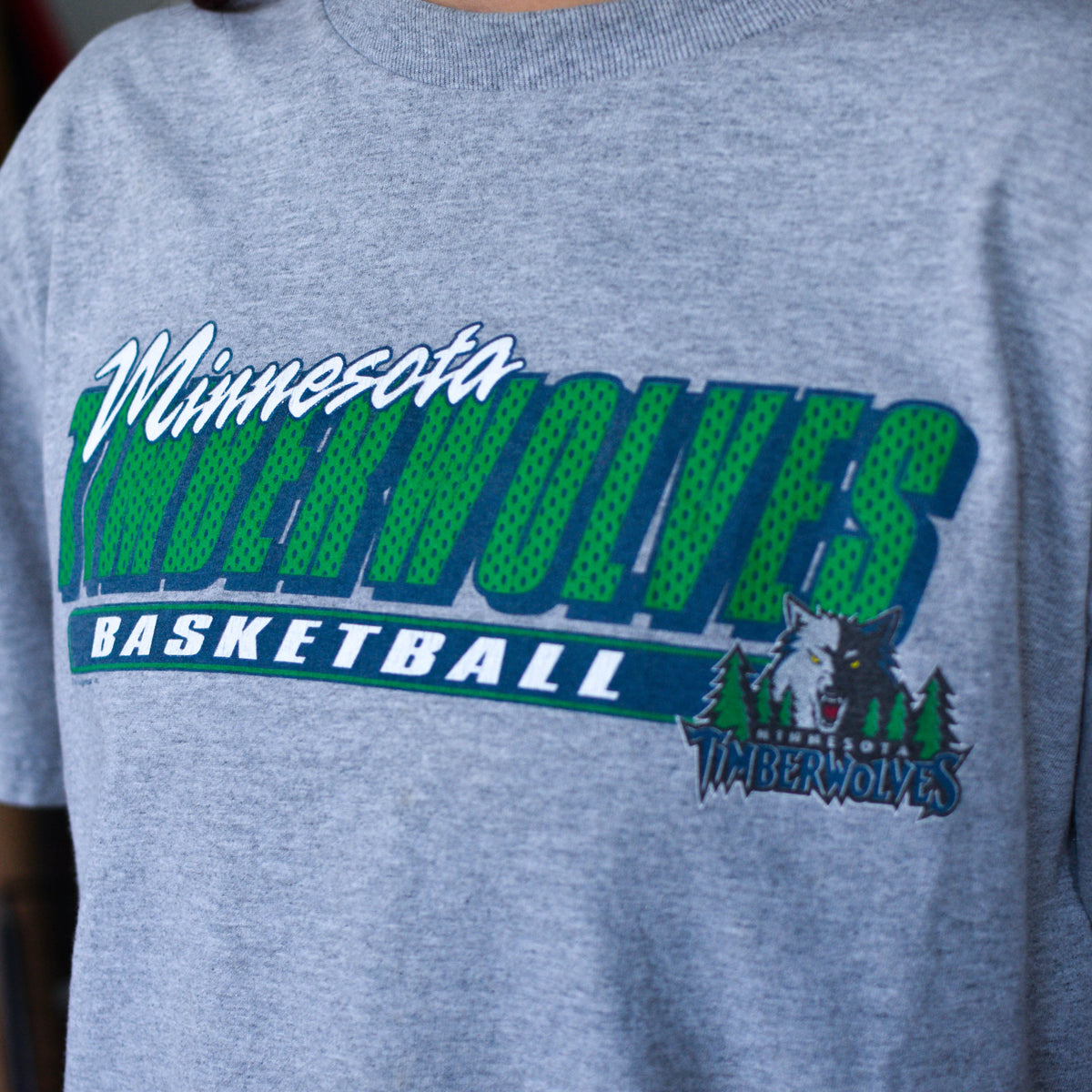 Vintage 2000s Minnesota Timberwolves Stacked Logo T-Shirt