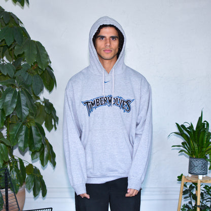 Vintage Minnesota Timberwolves Nike Embroidered Hoodie