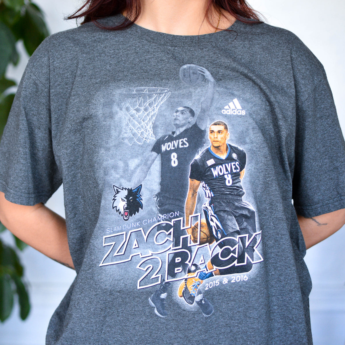 Vintage Adidas Zach LaVine Slam Dunk Champion T-Shirt