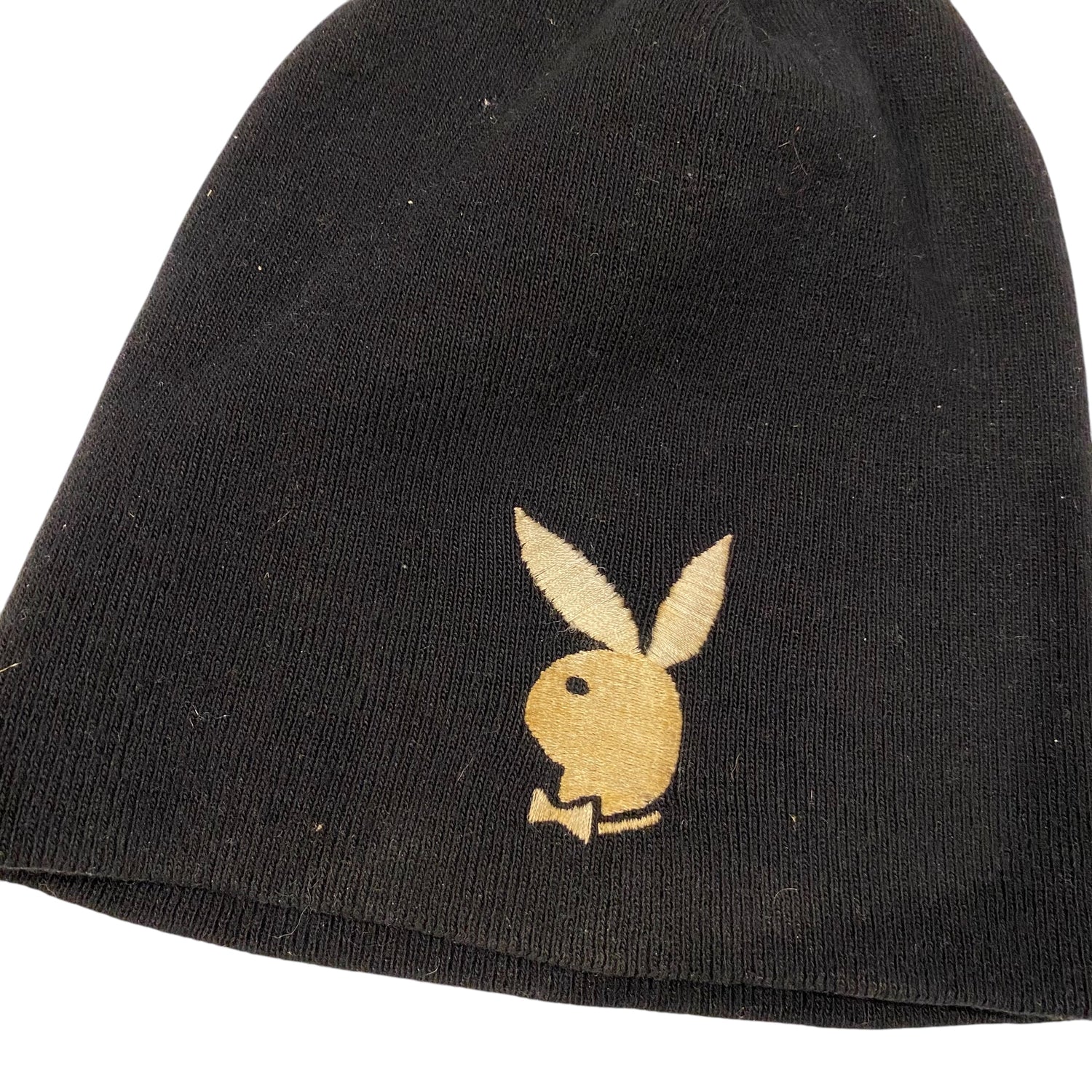 Y2K Playboy Black Beanie