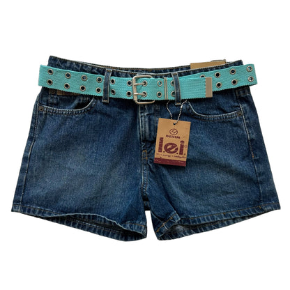 Y2k Deadstock L.e.i Gromet Belt Femme Shorts