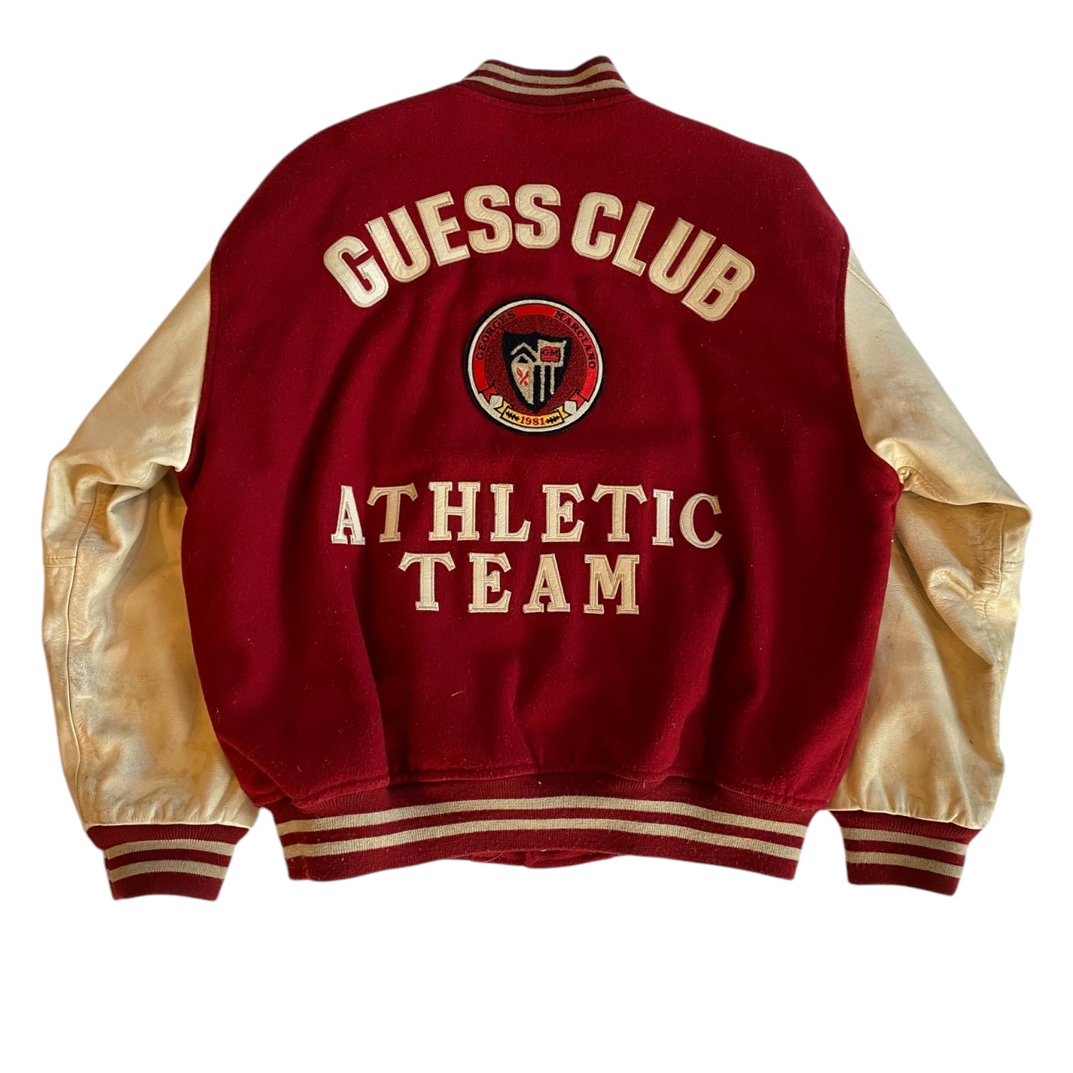 Vintage 90s Guess Jeans Letterman Jacket