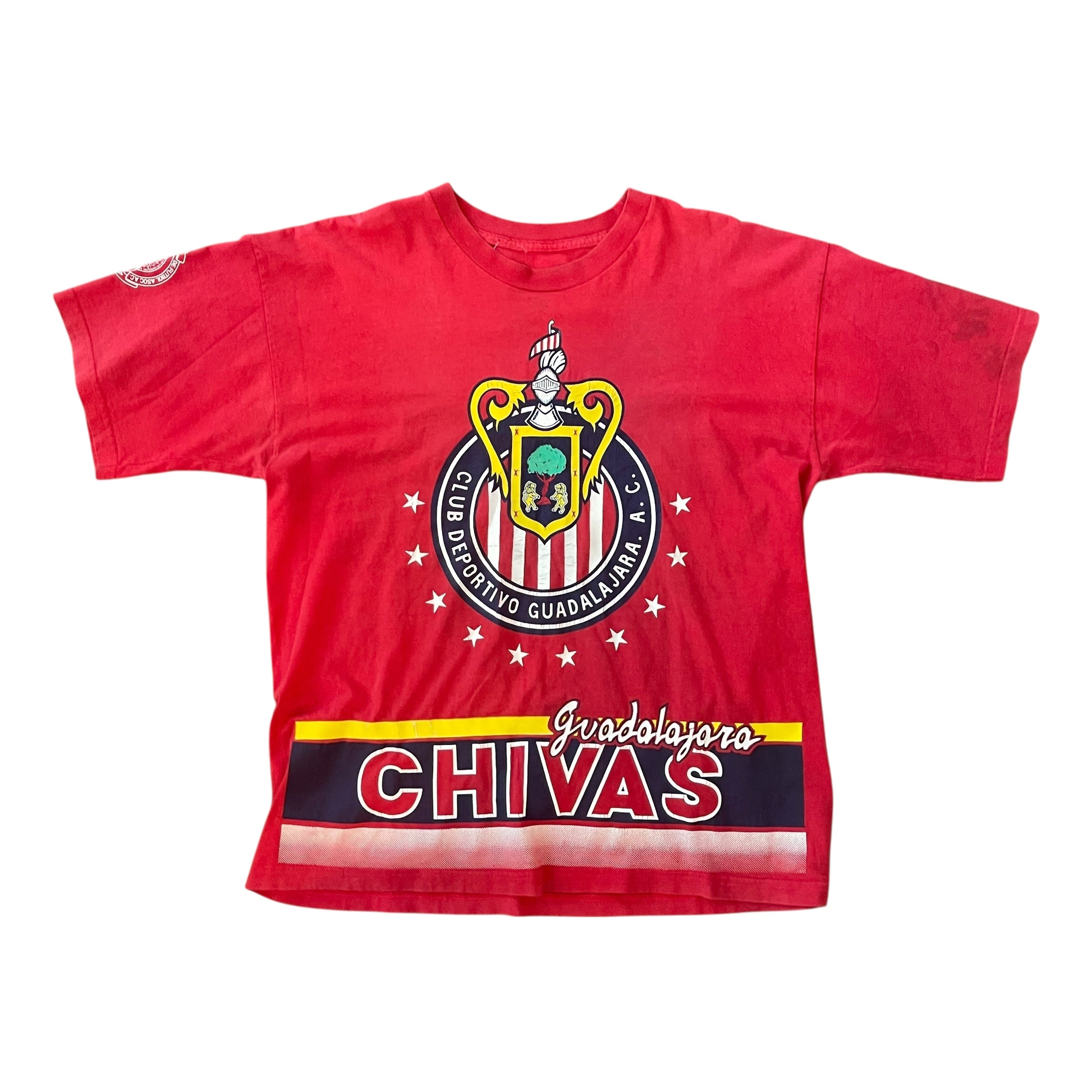 Vintage 90s Chivas de Guadalajara All-Over-Print T-Shirt