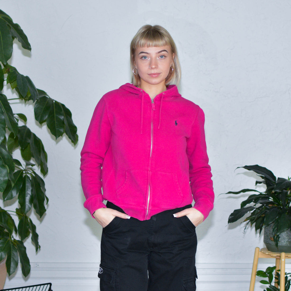 Vintage Ralph Lauren Sport Pink Zip Up