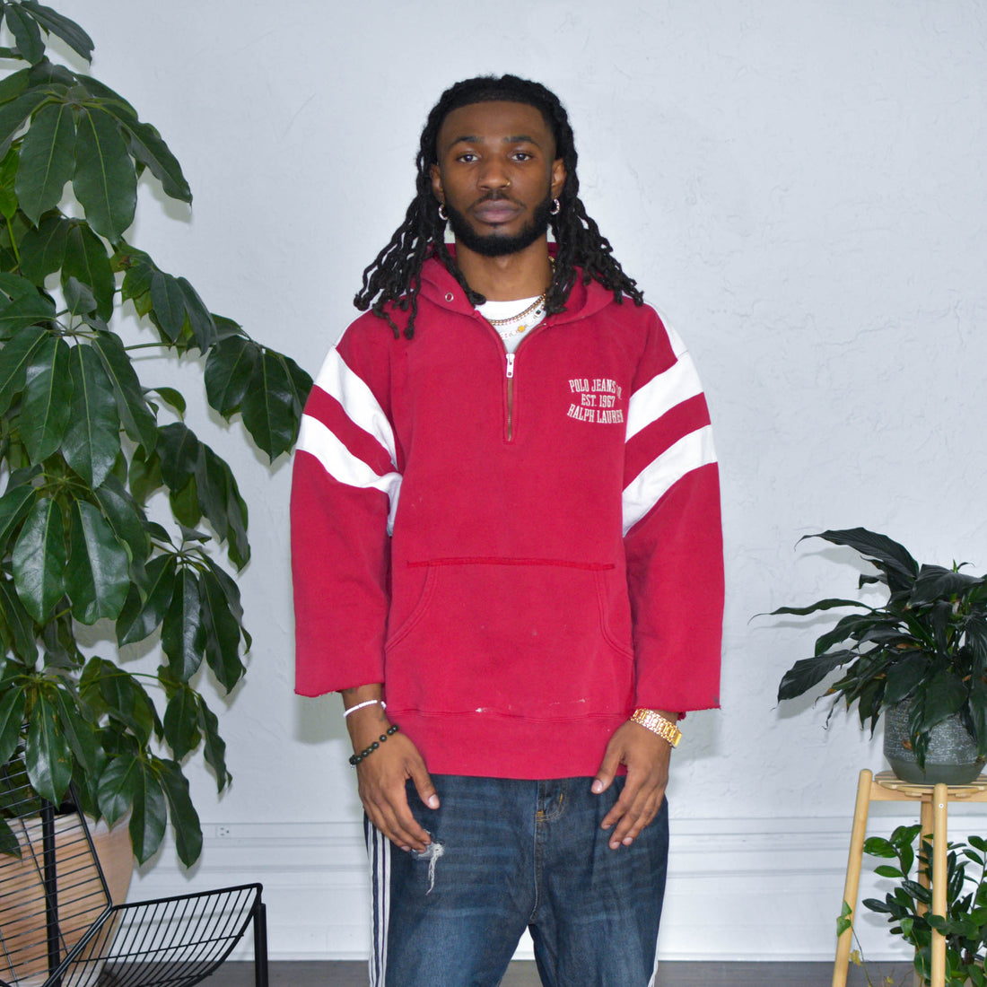 Vintage Ralph Lauren Polo Jeans Co. Half Zip Hoodie