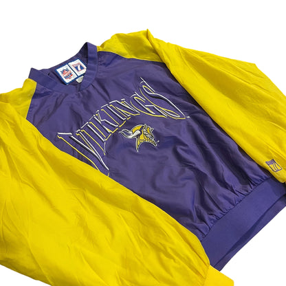 Vintage Minnesota Vikings Logo 7 Pull-Over Windbreaker