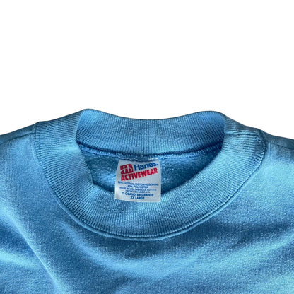 Vintage 1995 Houston Oilers Baby Blue Logo Crewneck