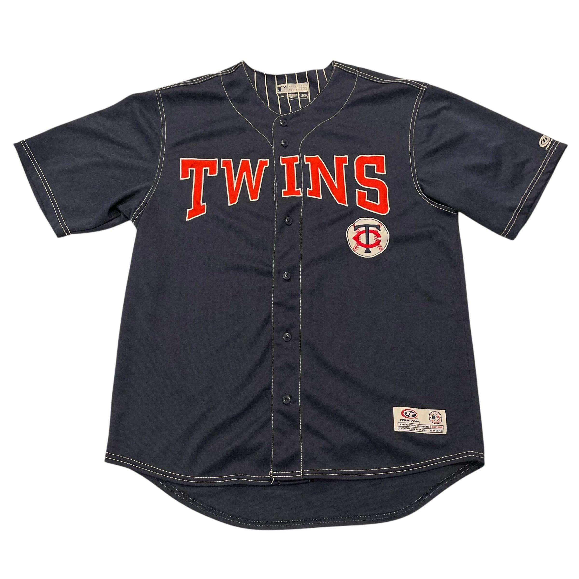 Vintage Minnesota Twins Embroidered Navy Jersey