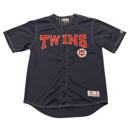 Vintage Minnesota Twins Embroidered Navy Jersey