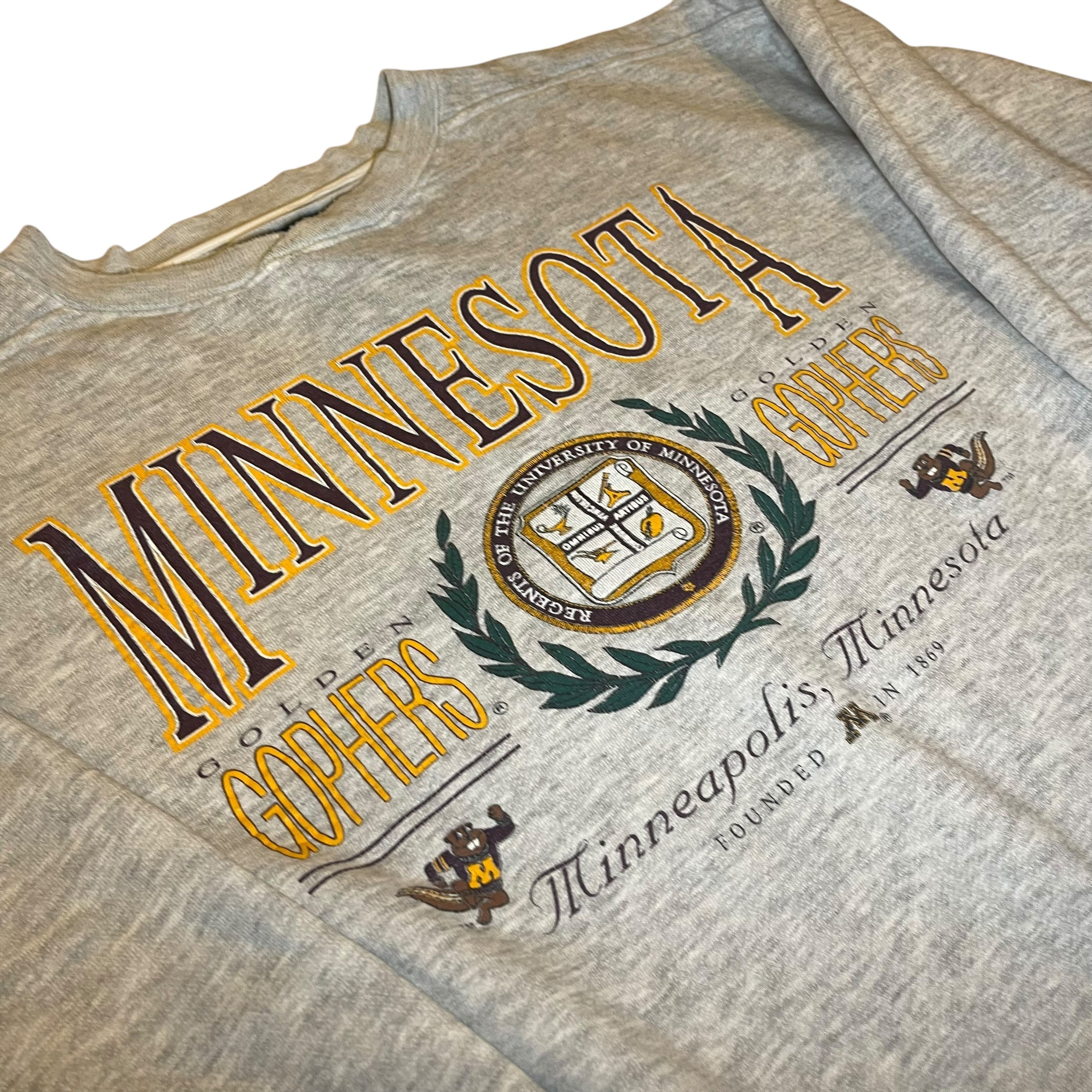 Vintage 90s University of Minnesota Gray Crewneck