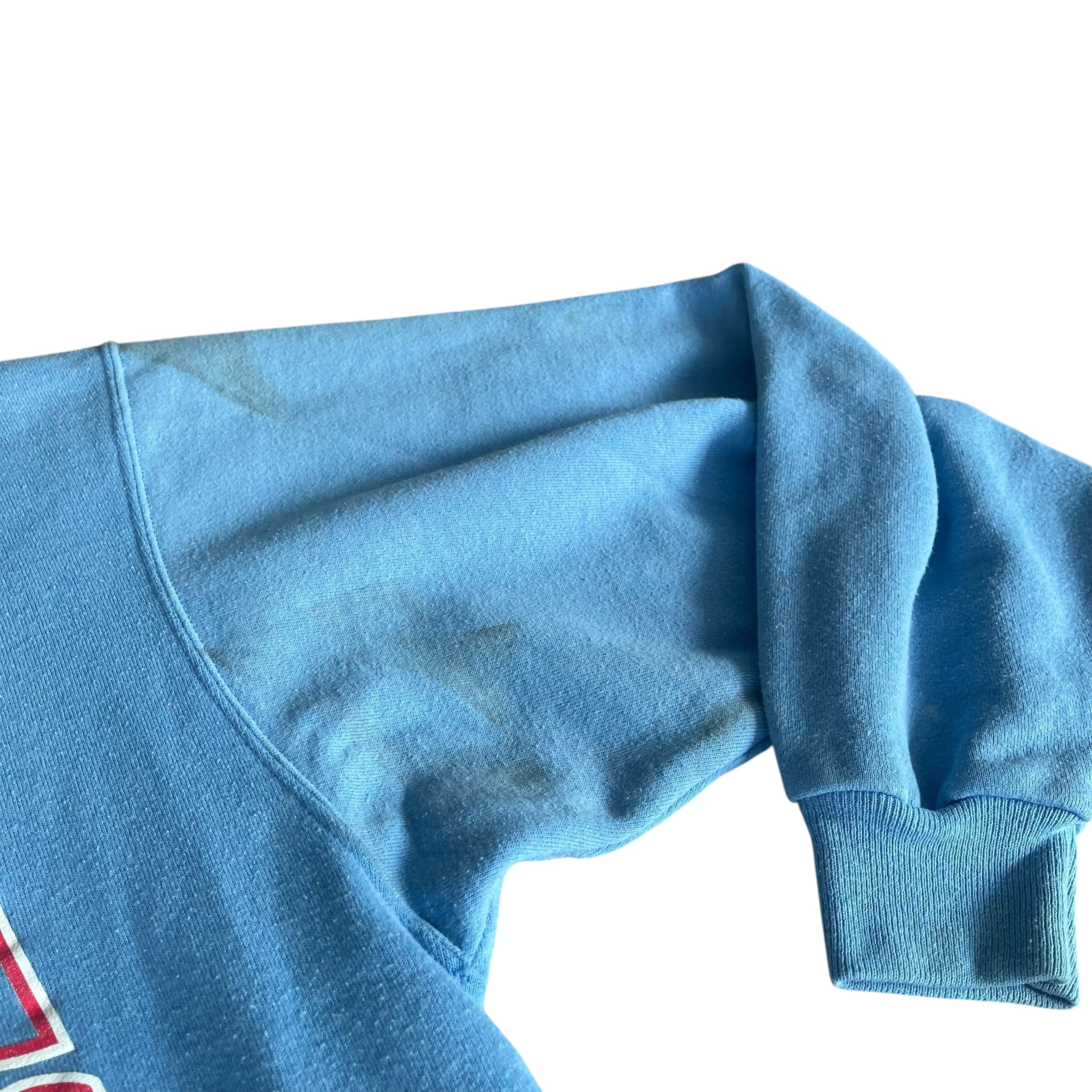 Vintage 1995 Houston Oilers Baby Blue Logo Crewneck