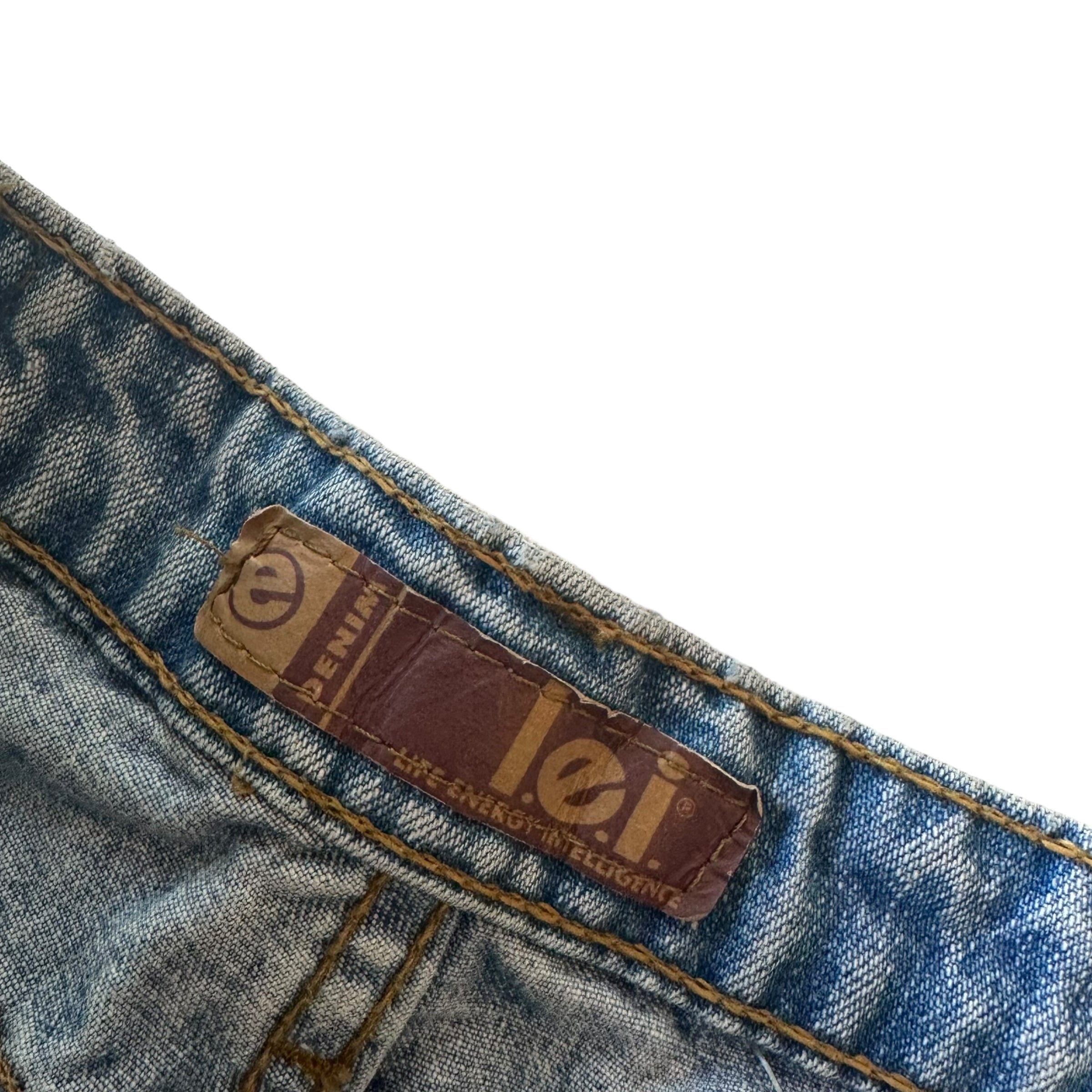 Y2k L.e.i. Light Wash Mini Denim Shorts