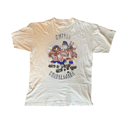 Vintage Chivas de Guadalajara Looney Tunes Caricature T-Shirt