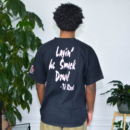 1998 WWF The Rock &quot;Layin the Smack Down&quot; T-Shirt