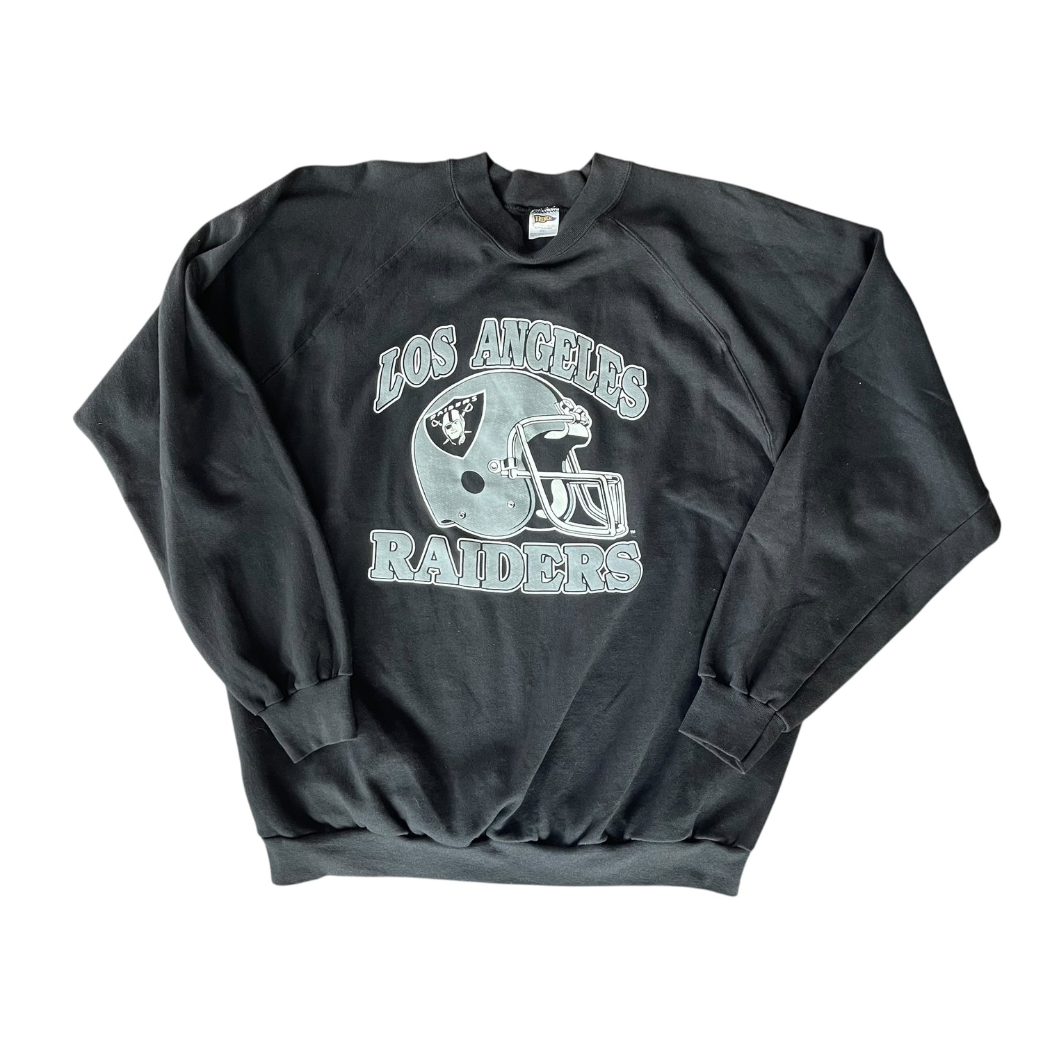 Vintage 90s Los Angeles Raiders Signature Black Crewneck
