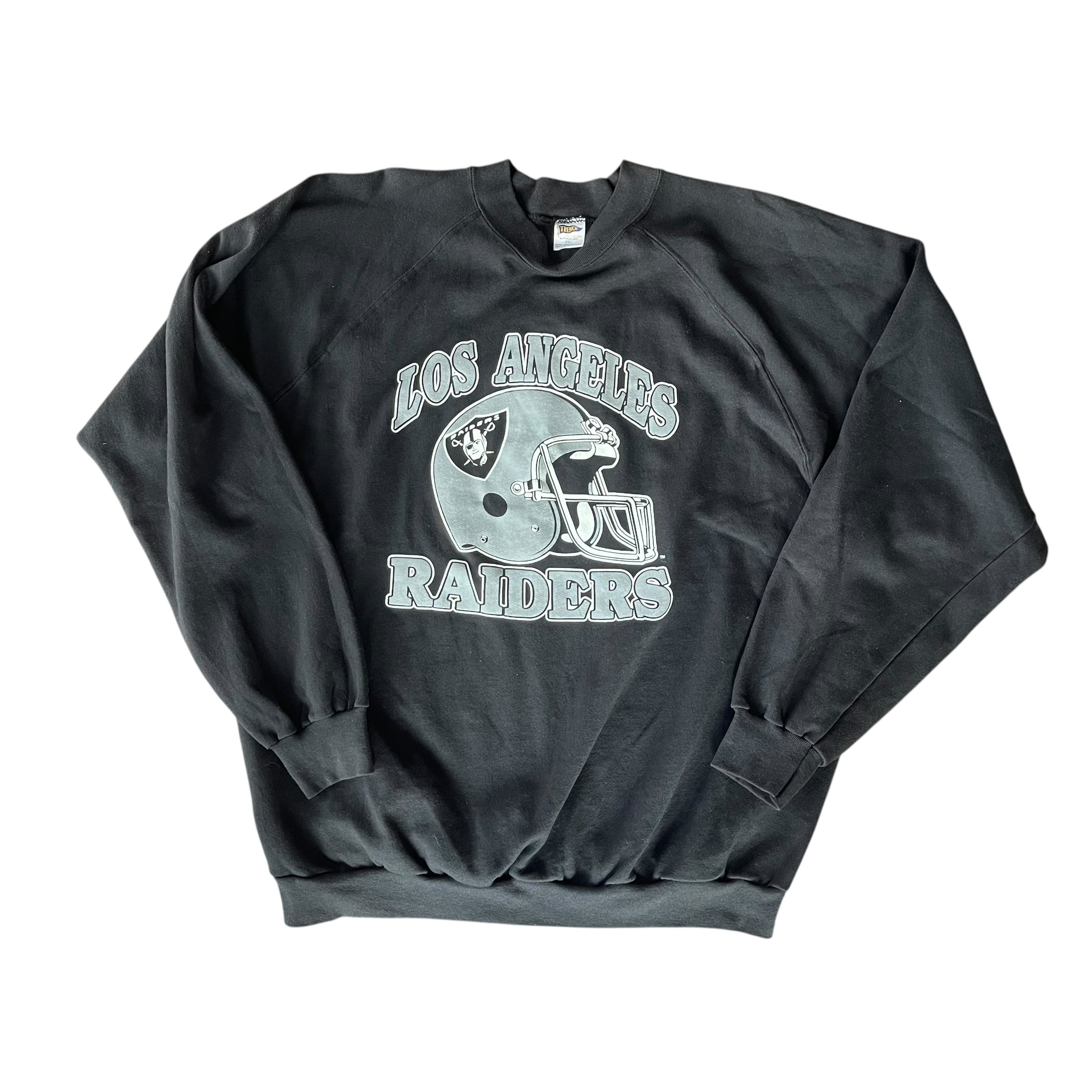 Vintage 90s Los Angeles Raiders Signature Black Crewneck