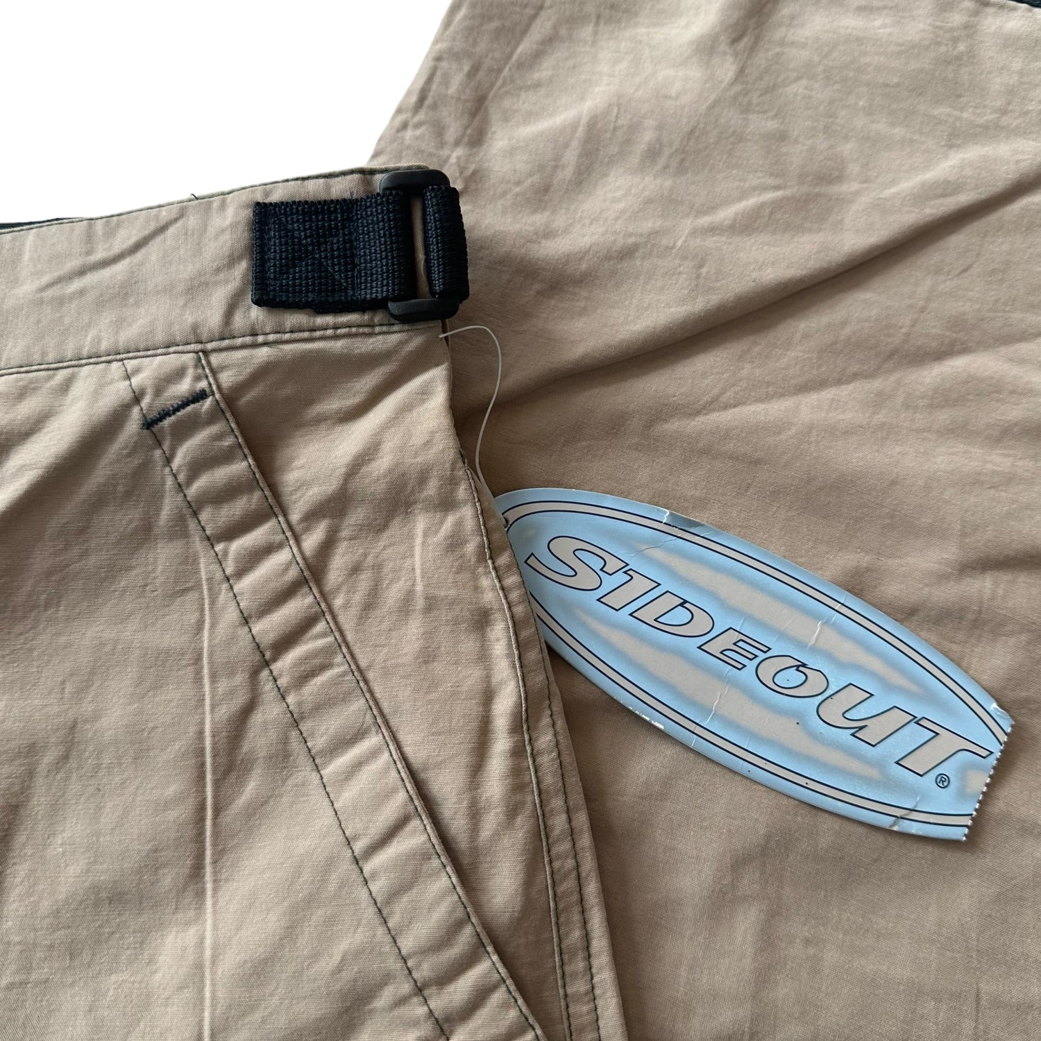 Y2k Sideout Tan Nylon Hiker Pants