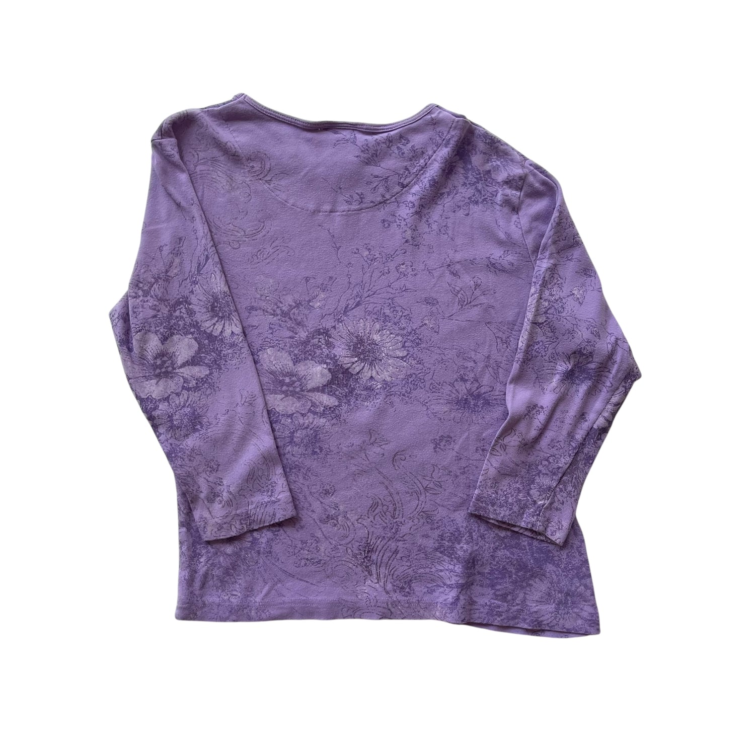 Y2K Pleasant Shade Floral Long Sleeve Femme Top