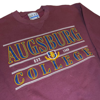 Vintage 90s Augsburg College (Minnesota) Maroon Crewneck