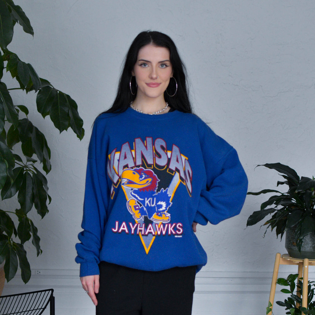 Vintage Kansas Jayhawks Graphic Crewneck