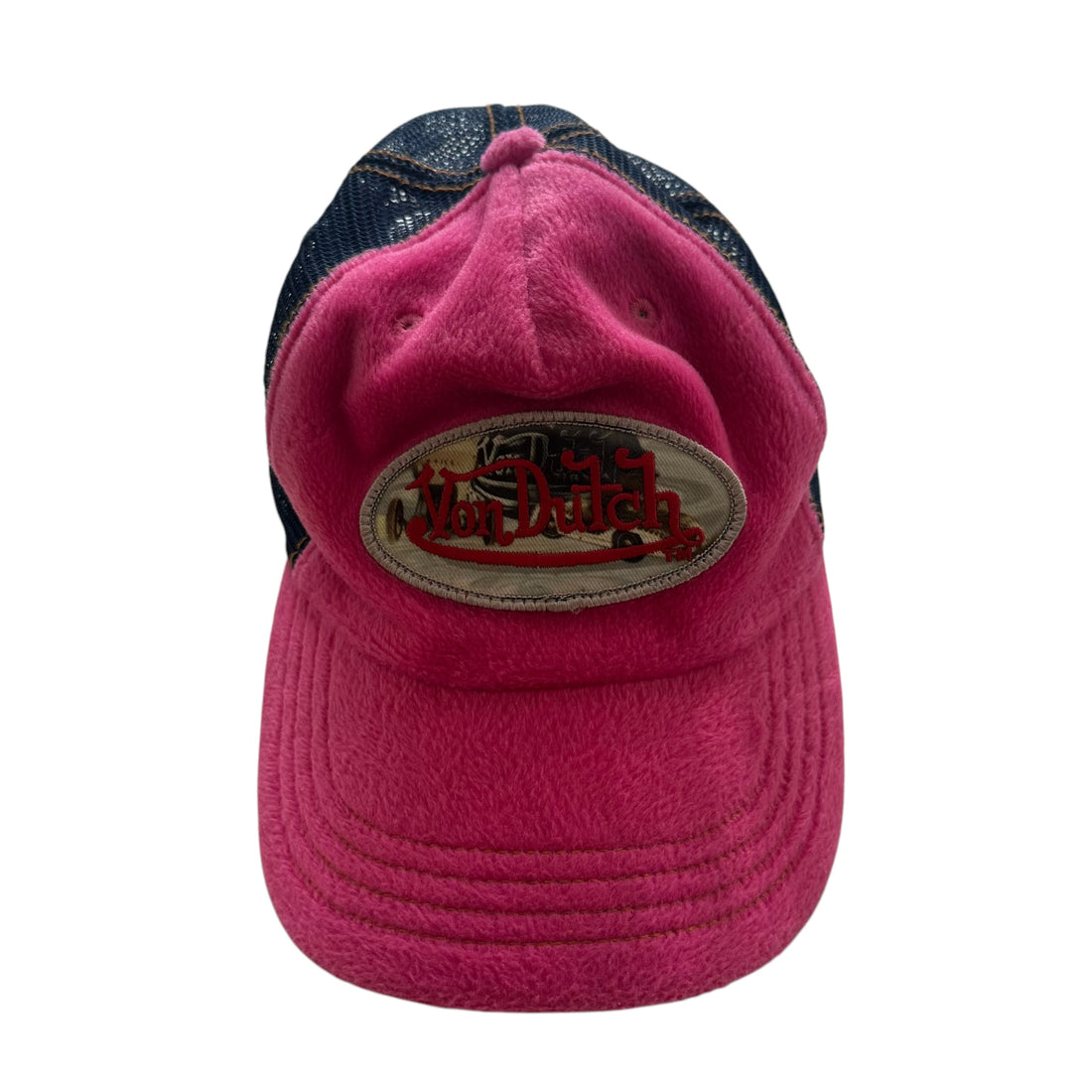 Y2k Von Dutch Pink Velvet Hat