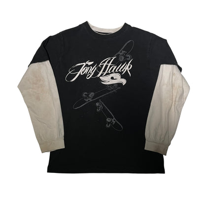 Vintage Y2K Tony Hawk Double Sleeve Graphic Tee