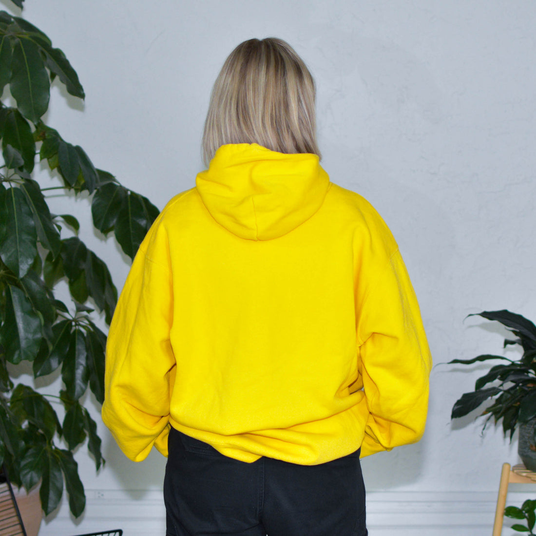 Vintage Nike Yellow Centercheck Hoodie