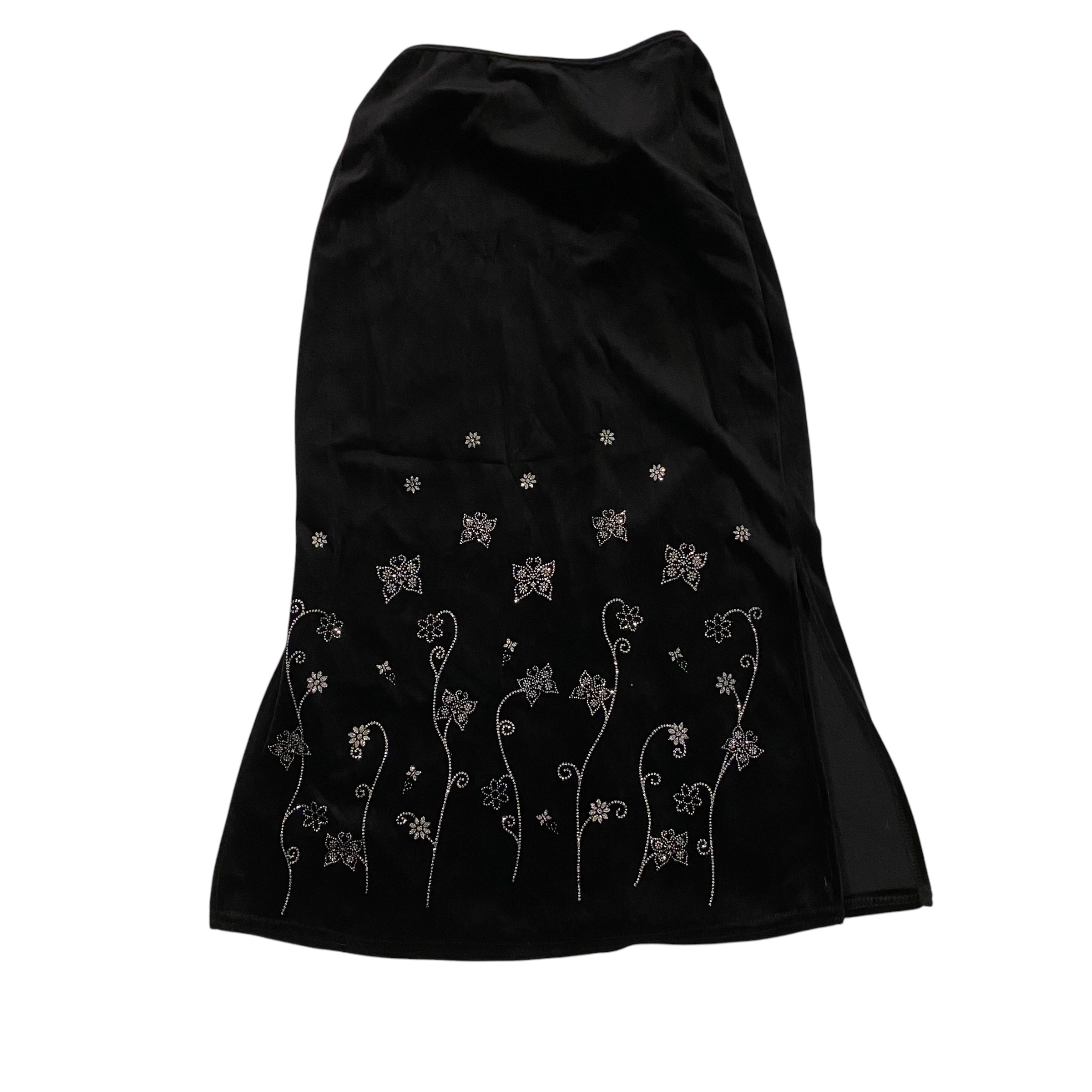 Vintage Amy Byer Velvet Midi Skirt