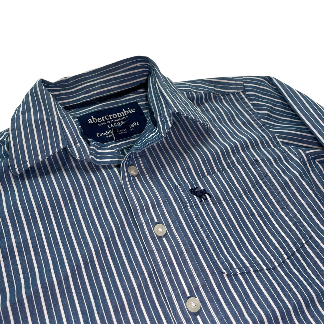 Vintage Abercrombie &amp; Fitch Striped Button-Up Shirt