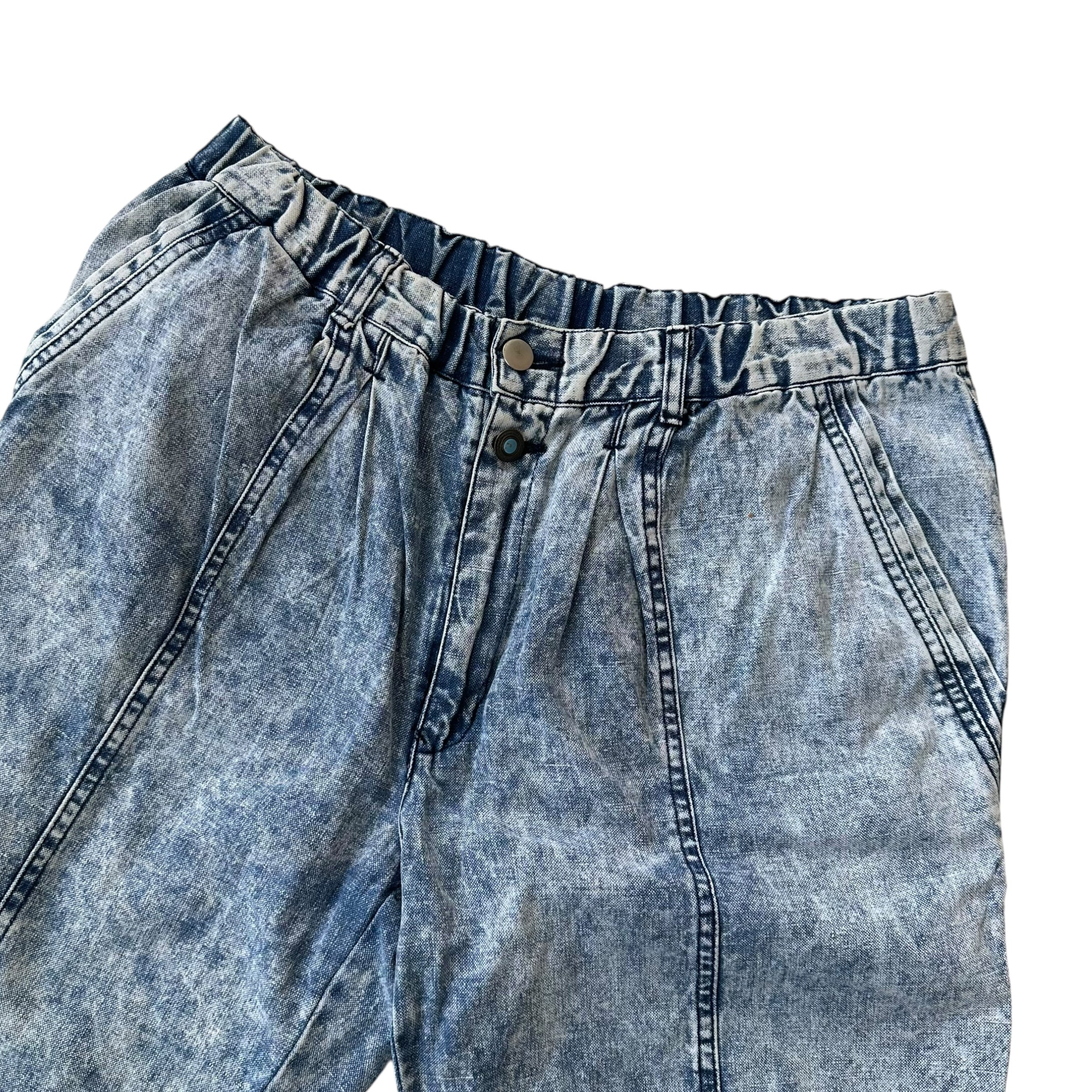 Faded Glory Acid Wash Denim Shorts