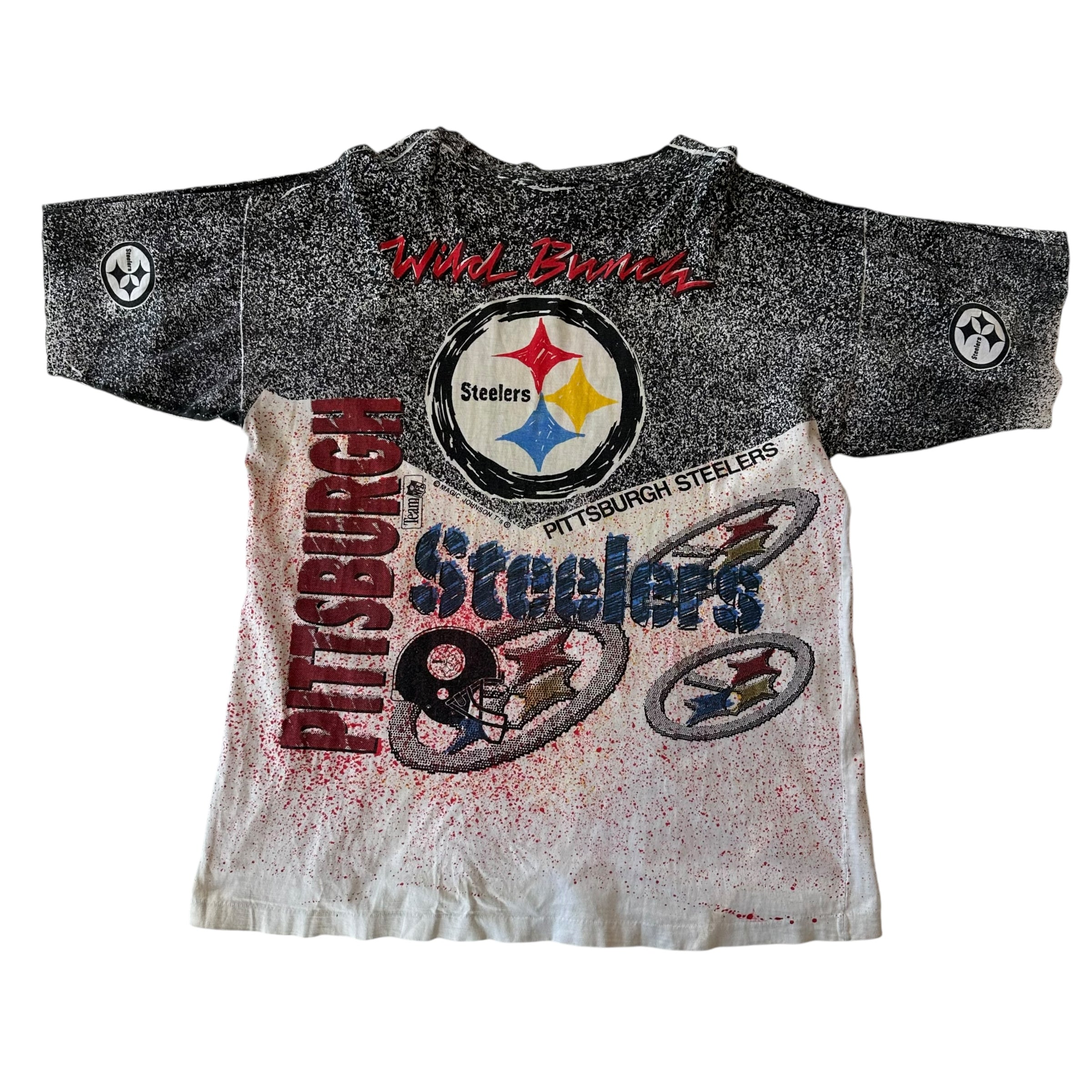 Vintage 90s Pittsburgh Steelers AOP T-Shirt